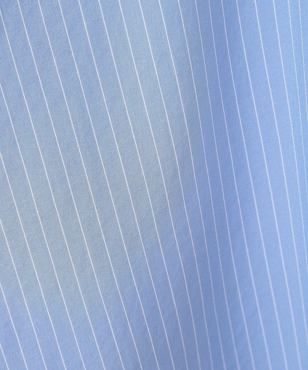 Green Parks バンドカラーストライプシャツ 