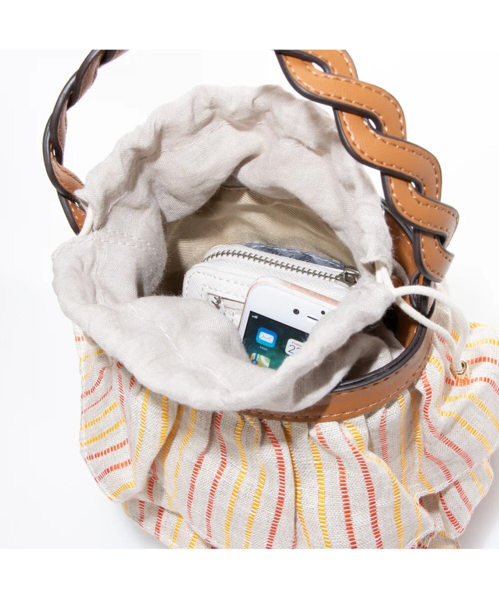 UNBILLION cachecache ミニフリルバケツ型2wayショルダーバッグ 