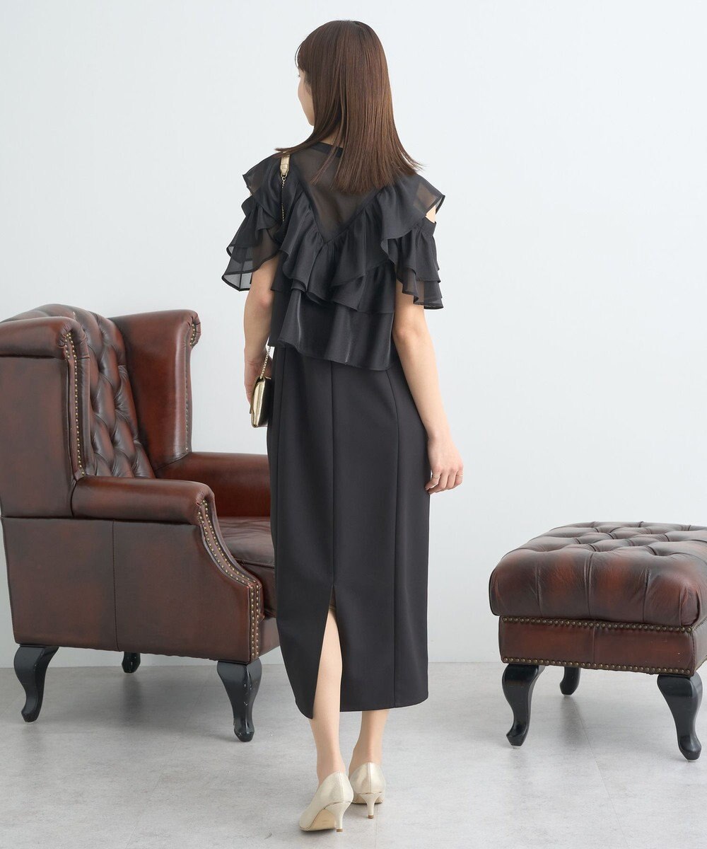 earth music&ecology SET2点フリルボレロ＋ナローワンピース 