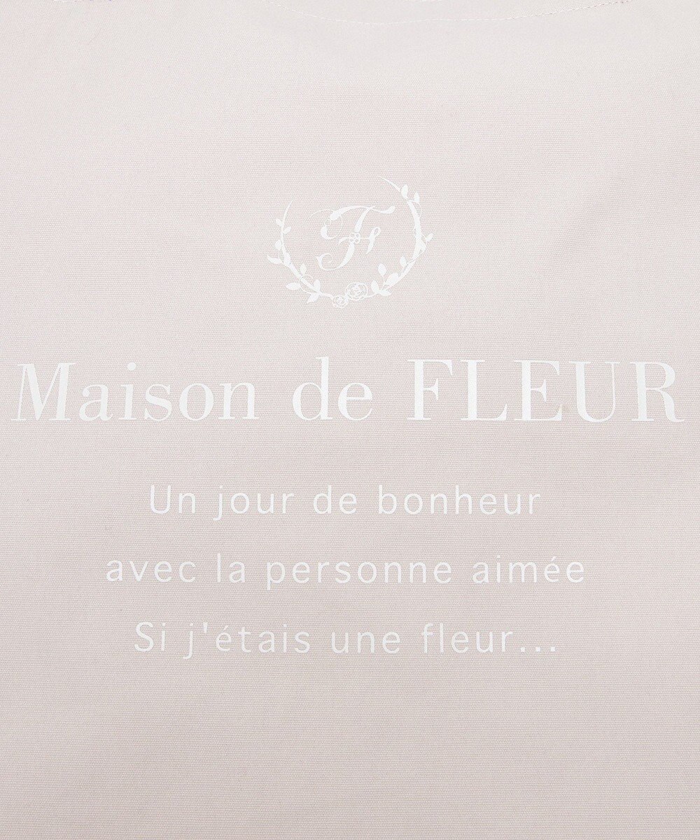 Maison de FLEUR EC限定ブランドロゴプリントキャンバストート 