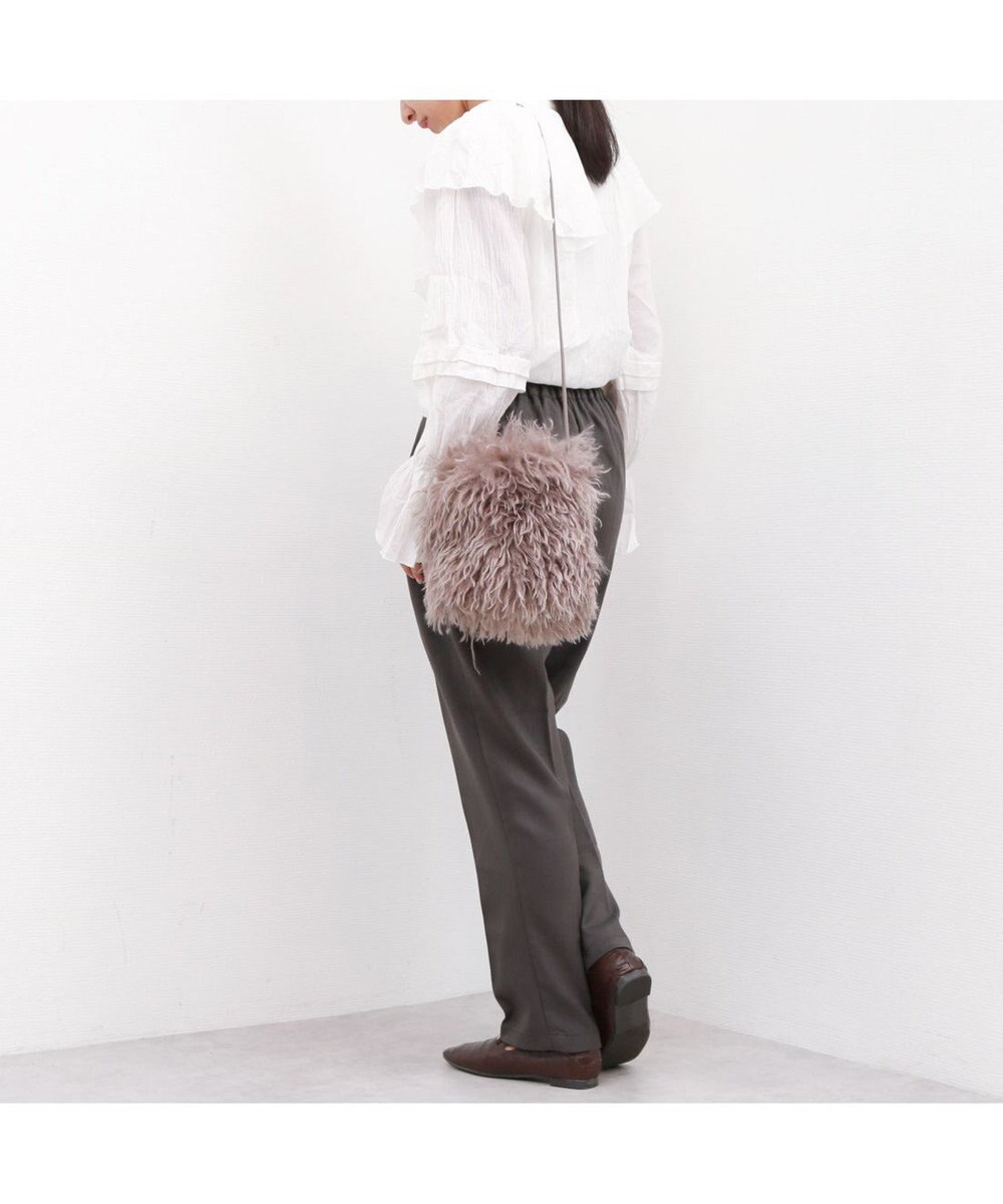 UNBILLION カシュカシュ cachecache / ウェーブファー巾着ショルダー 