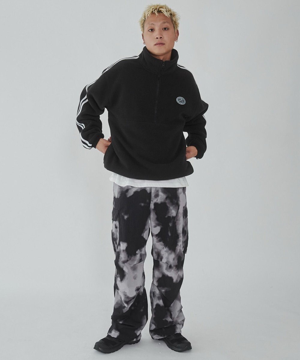 WEGO フリース　ワンポイントハーフZIPプルオーバー 