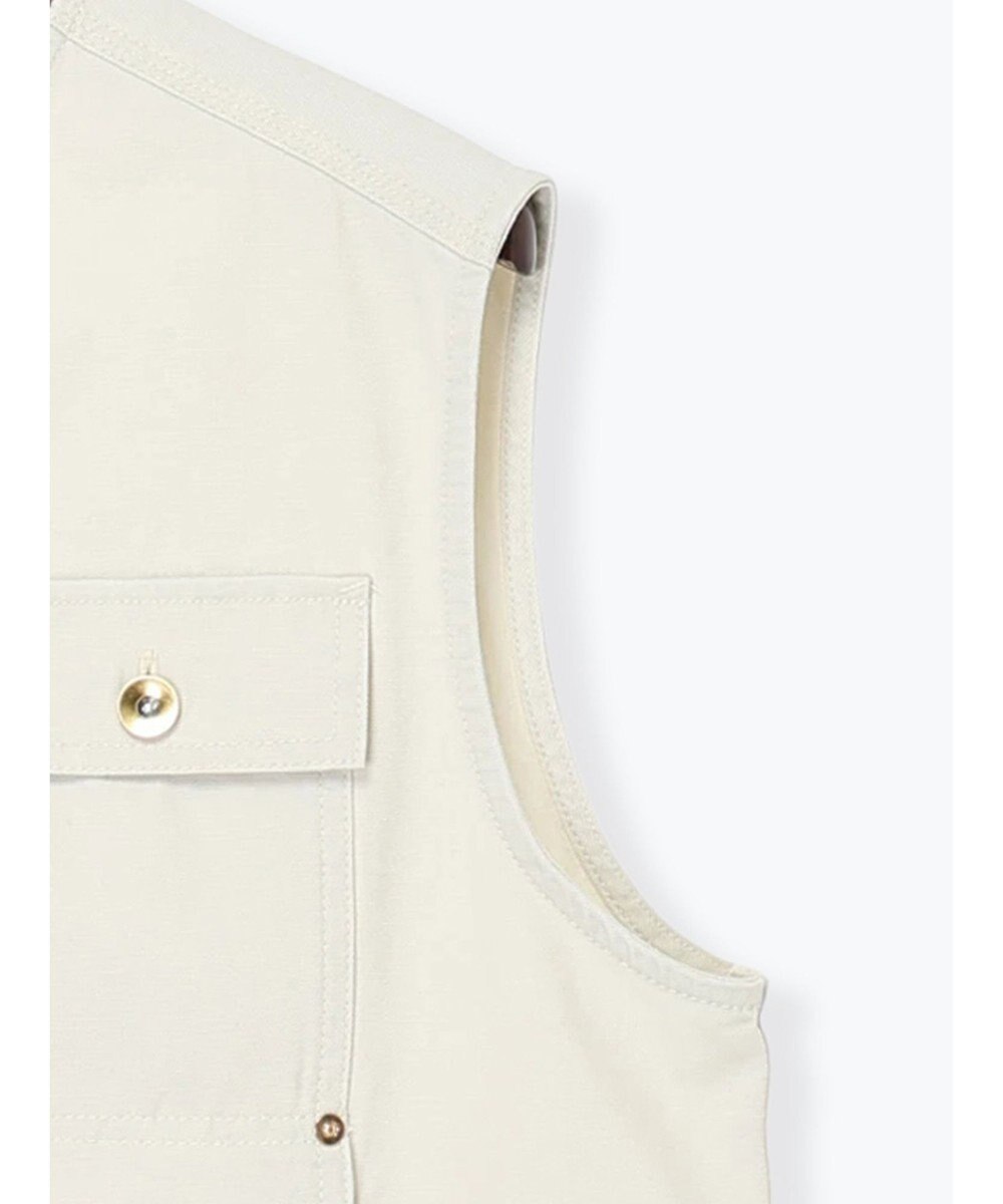 Te chichi ノーカラーワークベスト 