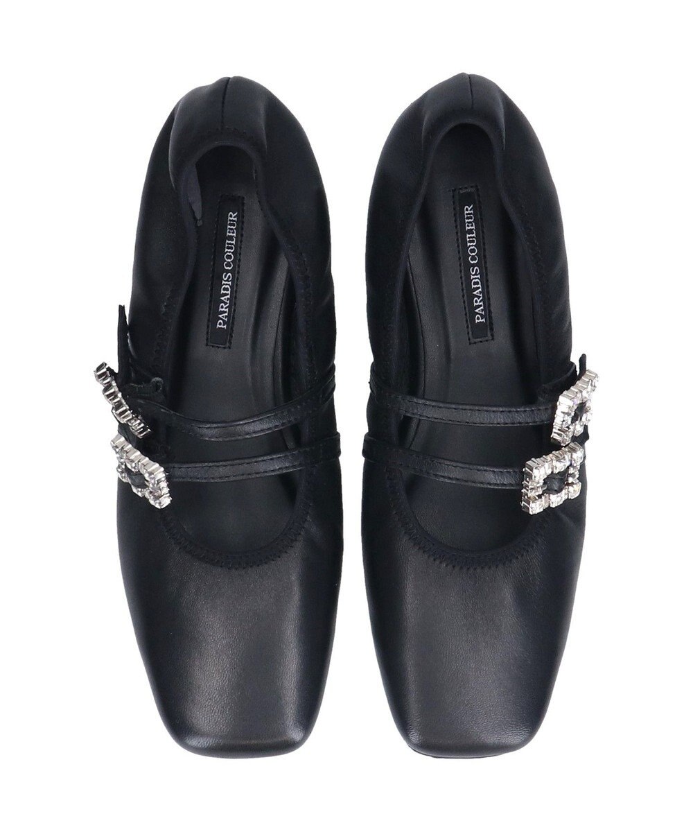 Bridget Birkin 【PARADIS COULEUR】ビジューバックルダブルストラップバレエ 