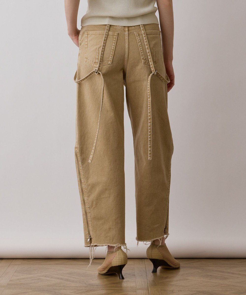 GRACE CONTINENTAL サス付zipデニムパンツ 