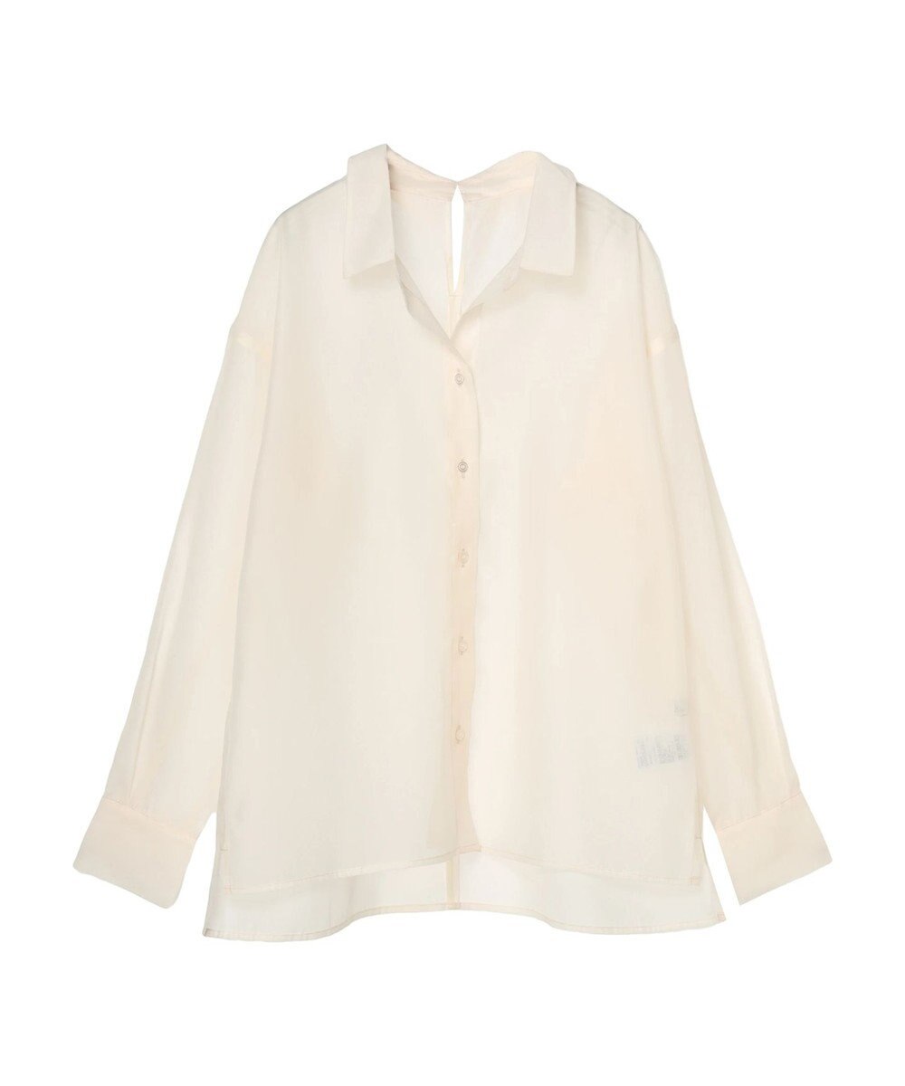 earth music&ecology オープンデザインシアーシャツ 