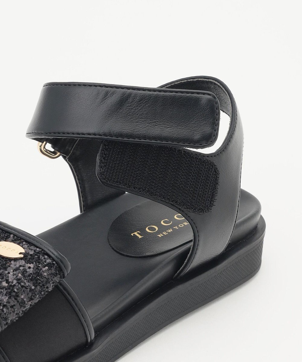 TOCCA GLITTER RIBBON FLAT SANDALS サンダル 