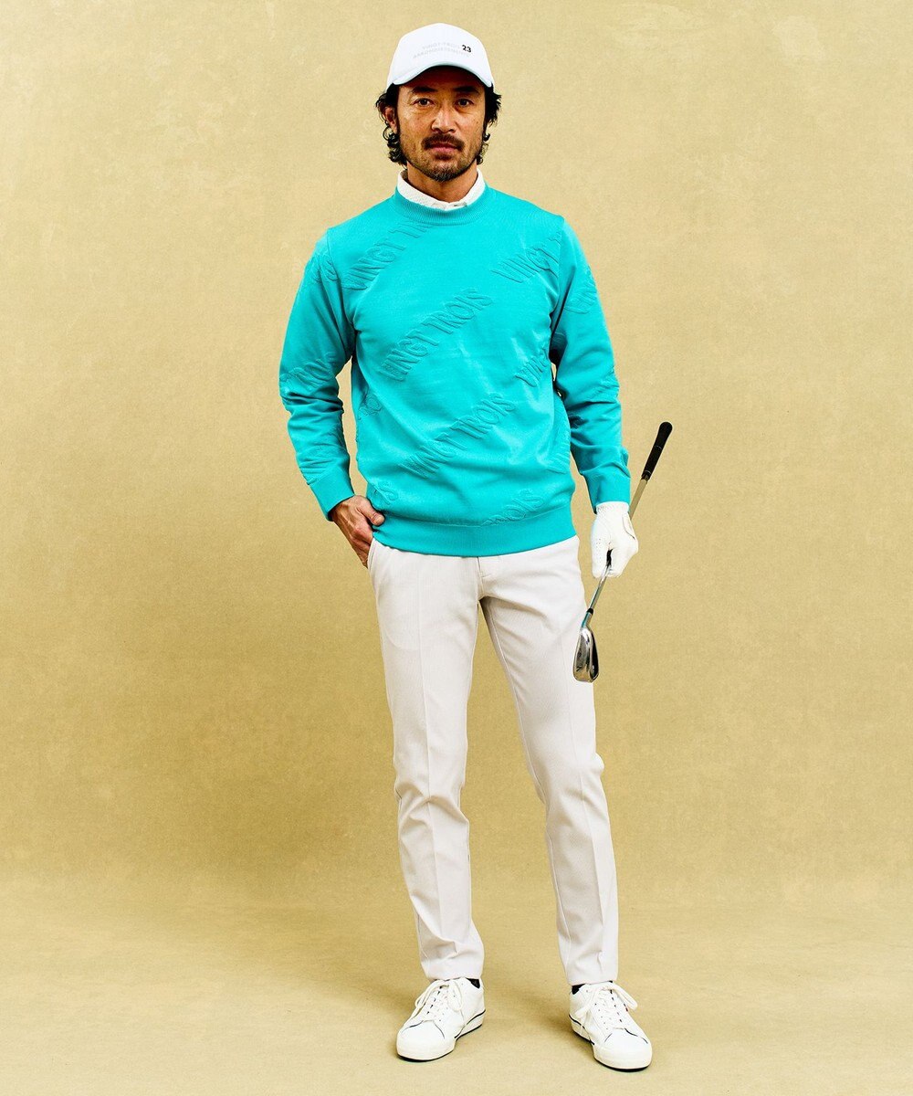 23区GOLF 【MEN】ロゴスポーツニット 