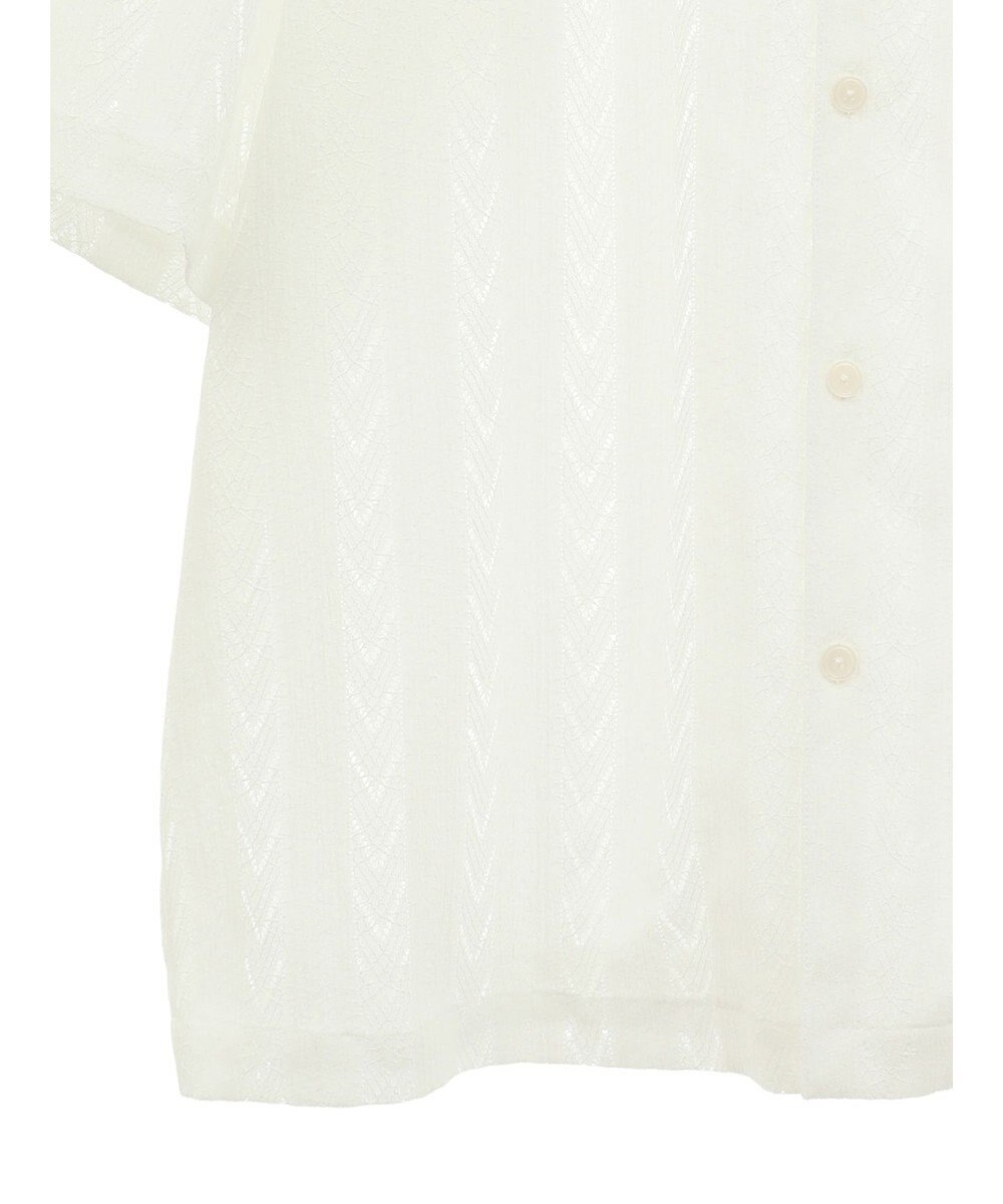 CRAFT STANDARD BOUTIQUE レースオープンカラーシャツ 