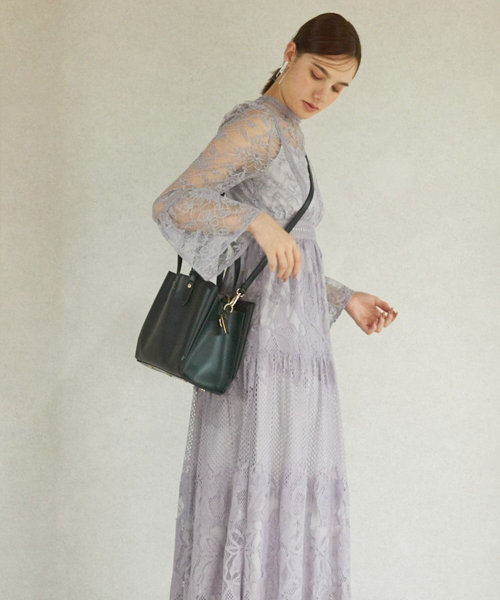 style code 【MERCURYDUO/マーキュリーデュオ】両アオリポケットサイド配色大開き開口 超軽量ハンドバッグ キーチャーム付 