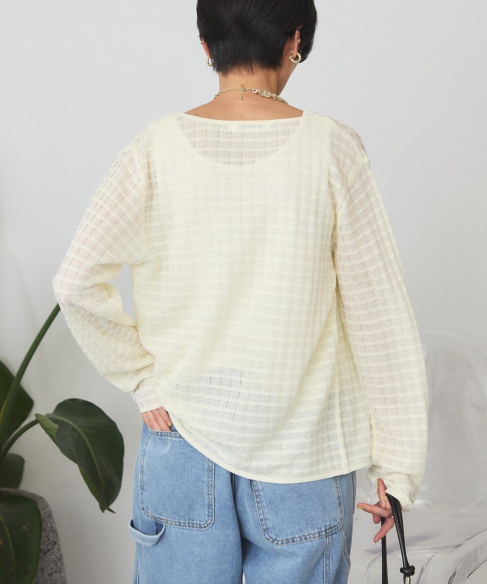 AMERICAN HOLIC シアーチェックカーディガン 