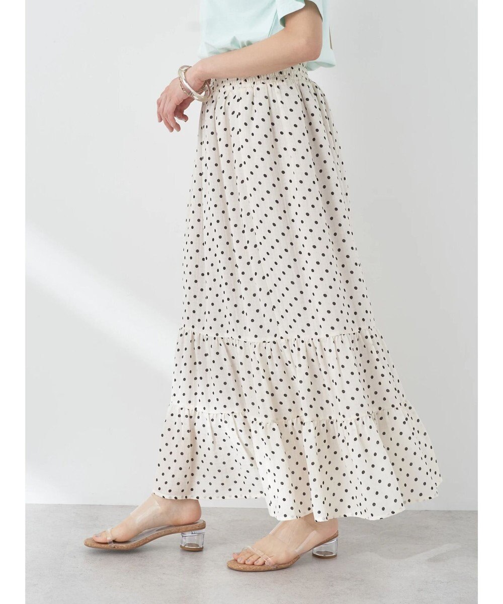 earth music&ecology ちょっとレトロなティアードスカート 