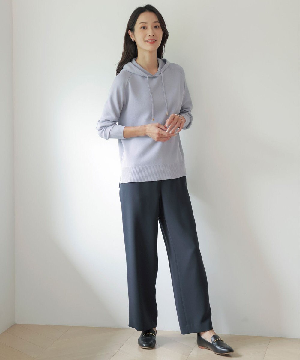 J.PRESS LADIES L 【セットアップ対応】セラテリーダブルクロス セミワイド パンツ 