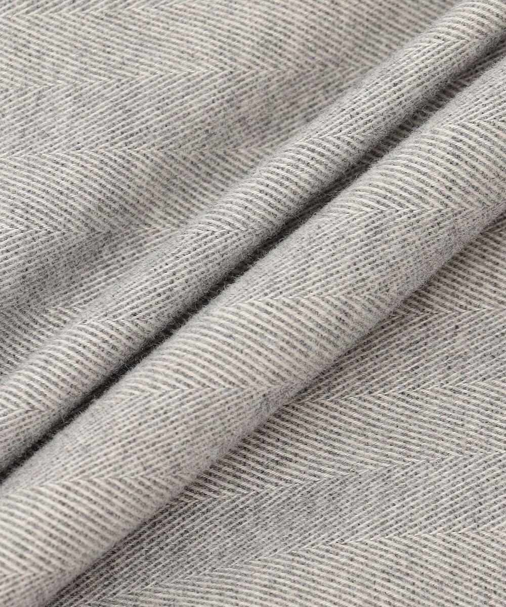 JOSEPH ABBOUD 【イタリア素材/ストレッチ】ヘリンボンモールスキンワーク ジャケット 