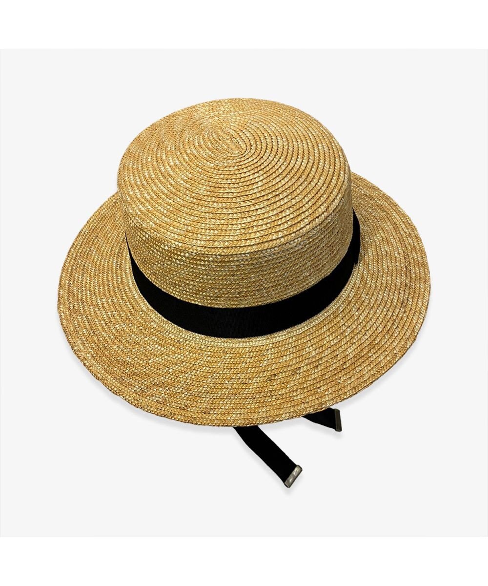 林八百吉商店 un chapeau　紐付きカンカン帽 