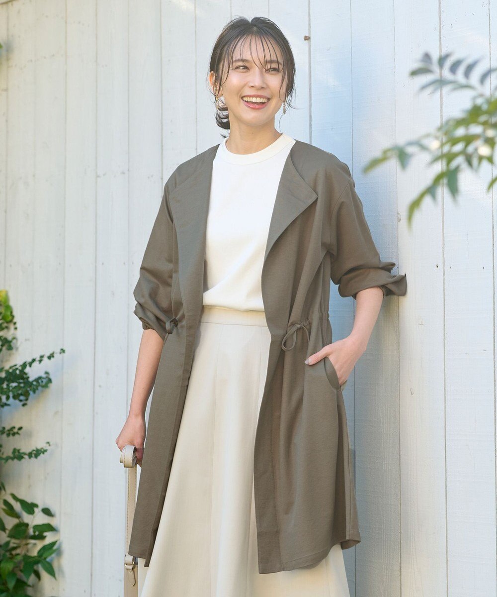 ANY 【UVケア・接触冷感・洗濯機可】ドロストピケ カーディガン 