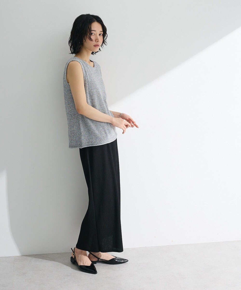 Green Parks 前後２ｗａｙ　ミックスカラーノースリーブニット 