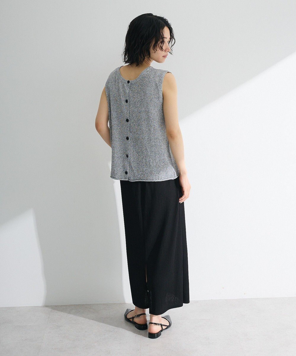 Green Parks 前後２ｗａｙ　ミックスカラーノースリーブニット 