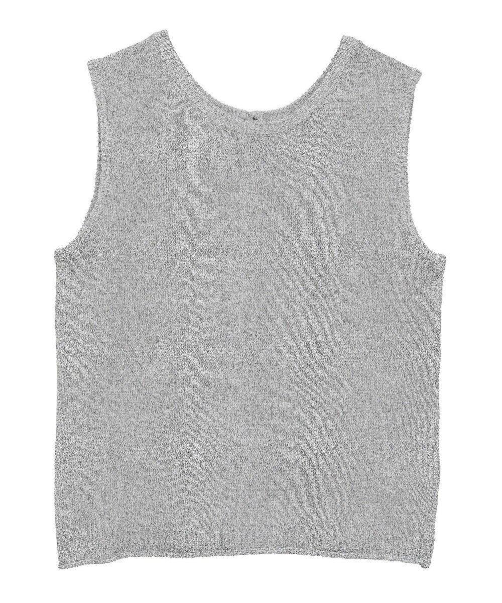 Green Parks 前後２ｗａｙ　ミックスカラーノースリーブニット 