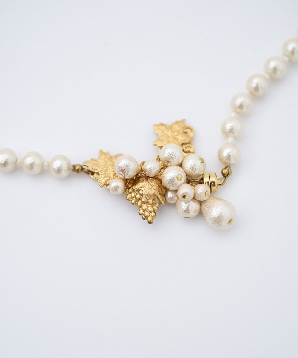 monshiro 【コットンパール】ヤマブドウショート ネックレス 