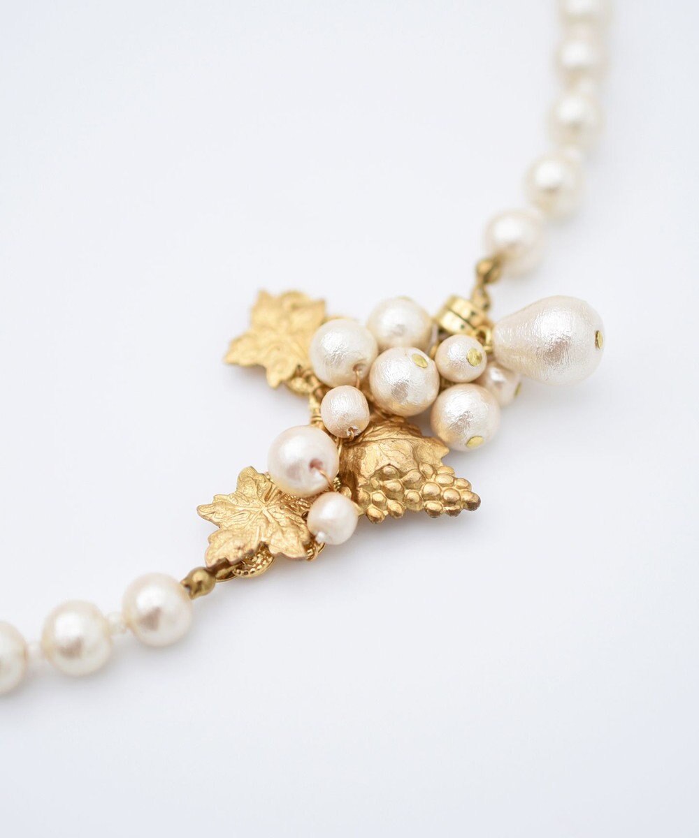 monshiro 【コットンパール】ヤマブドウショート ネックレス 