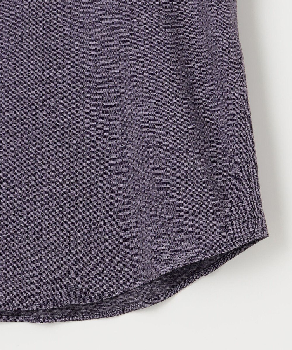 JOSEPH ABBOUD 【洗える】ドットジャガード ジャージー シャツ 