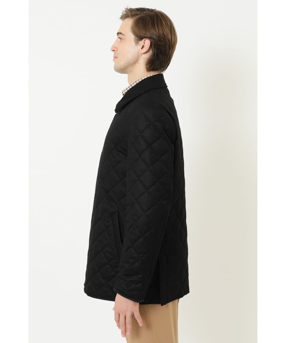 DAKS ウールフラノステンカラージャケット 