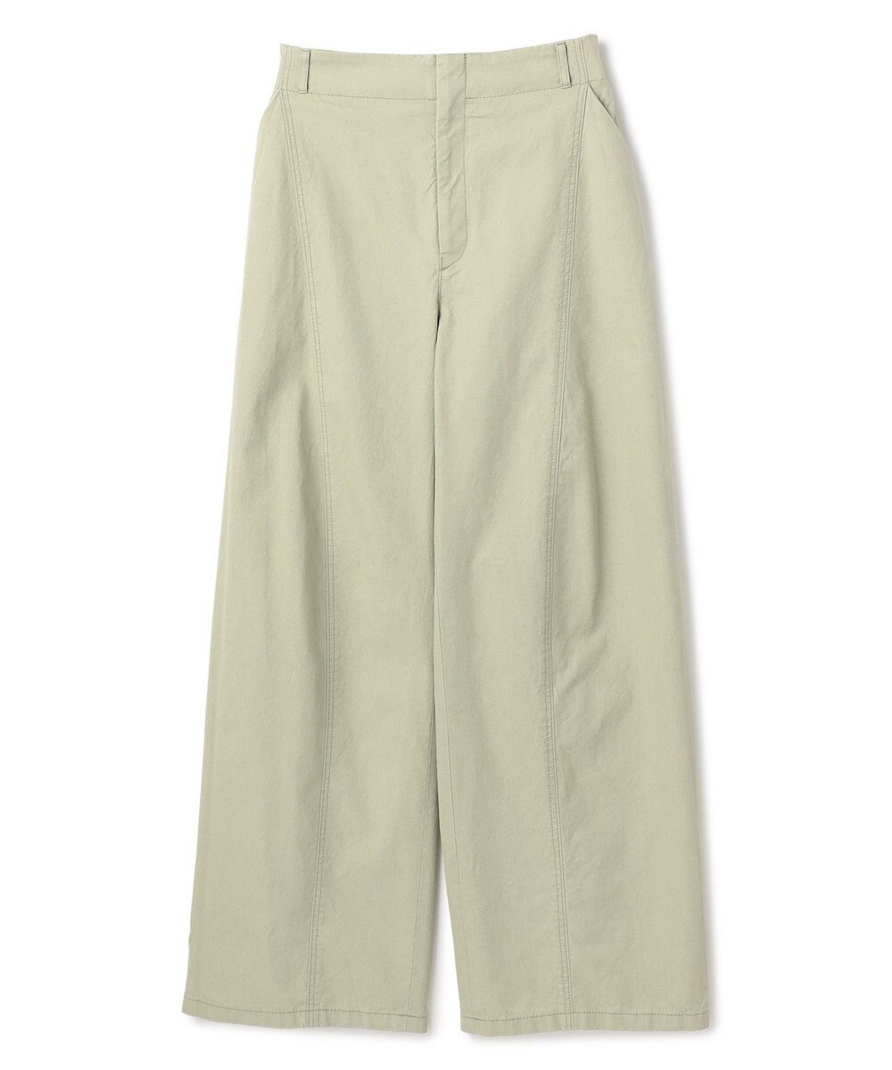 BEIGE， PREHNA / コットンツイル カービーシームワイドパンツ 