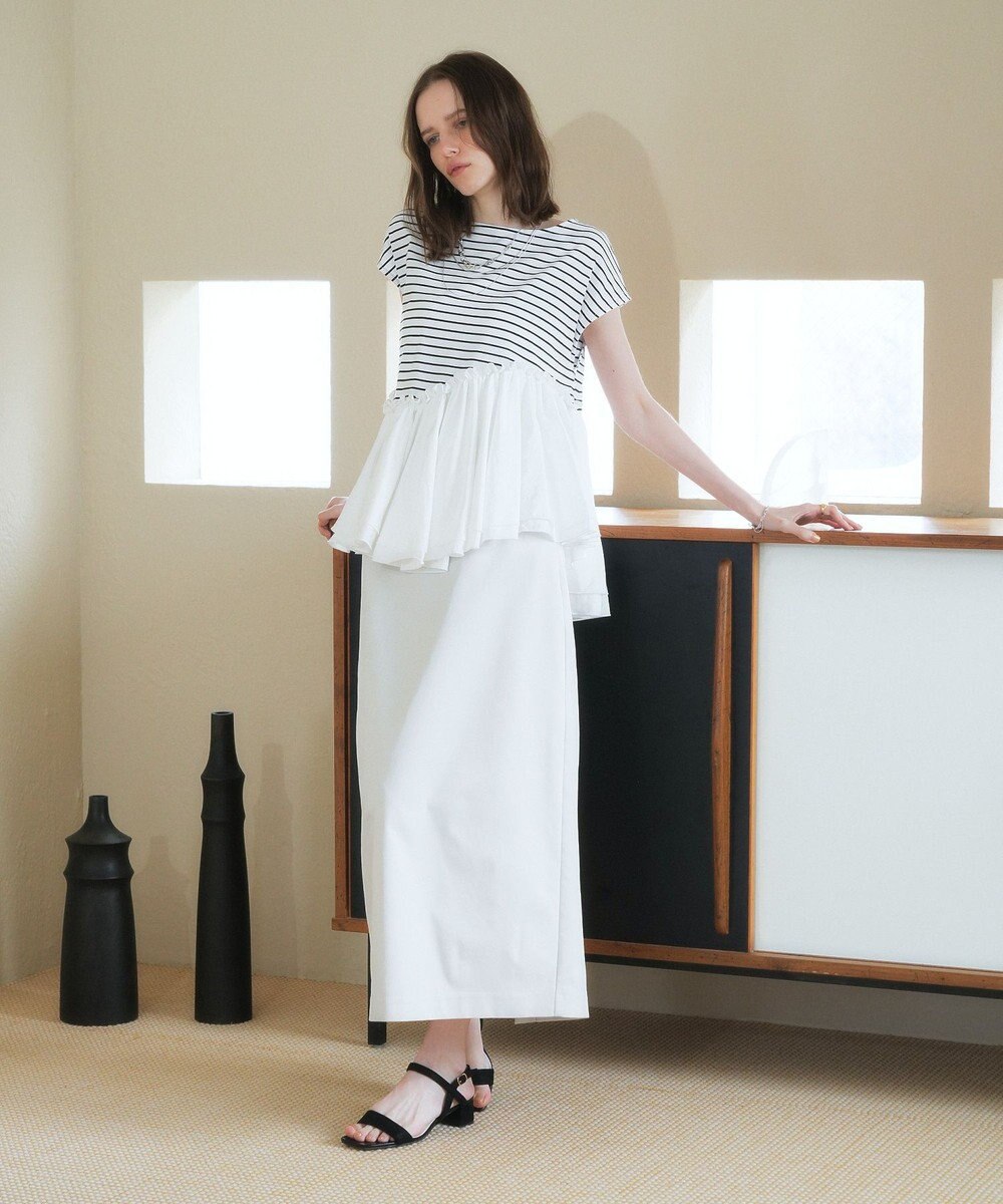 YECCA VECCA アシメペプラムカットソー 