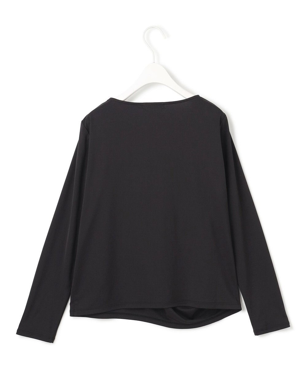 ICB L 【洗える】 PlaXフィラメントジャージー ドレープカットソー 