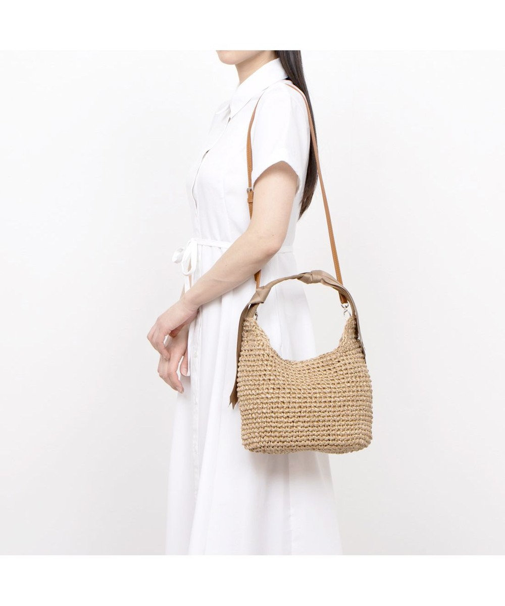 UNBILLION カシュカシュ cachecache / 下がりグログランクロッシェ2wayミニトート 