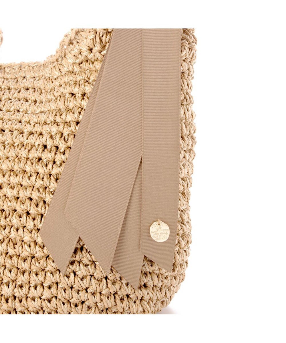 UNBILLION カシュカシュ cachecache / 下がりグログランクロッシェ2wayミニトート 