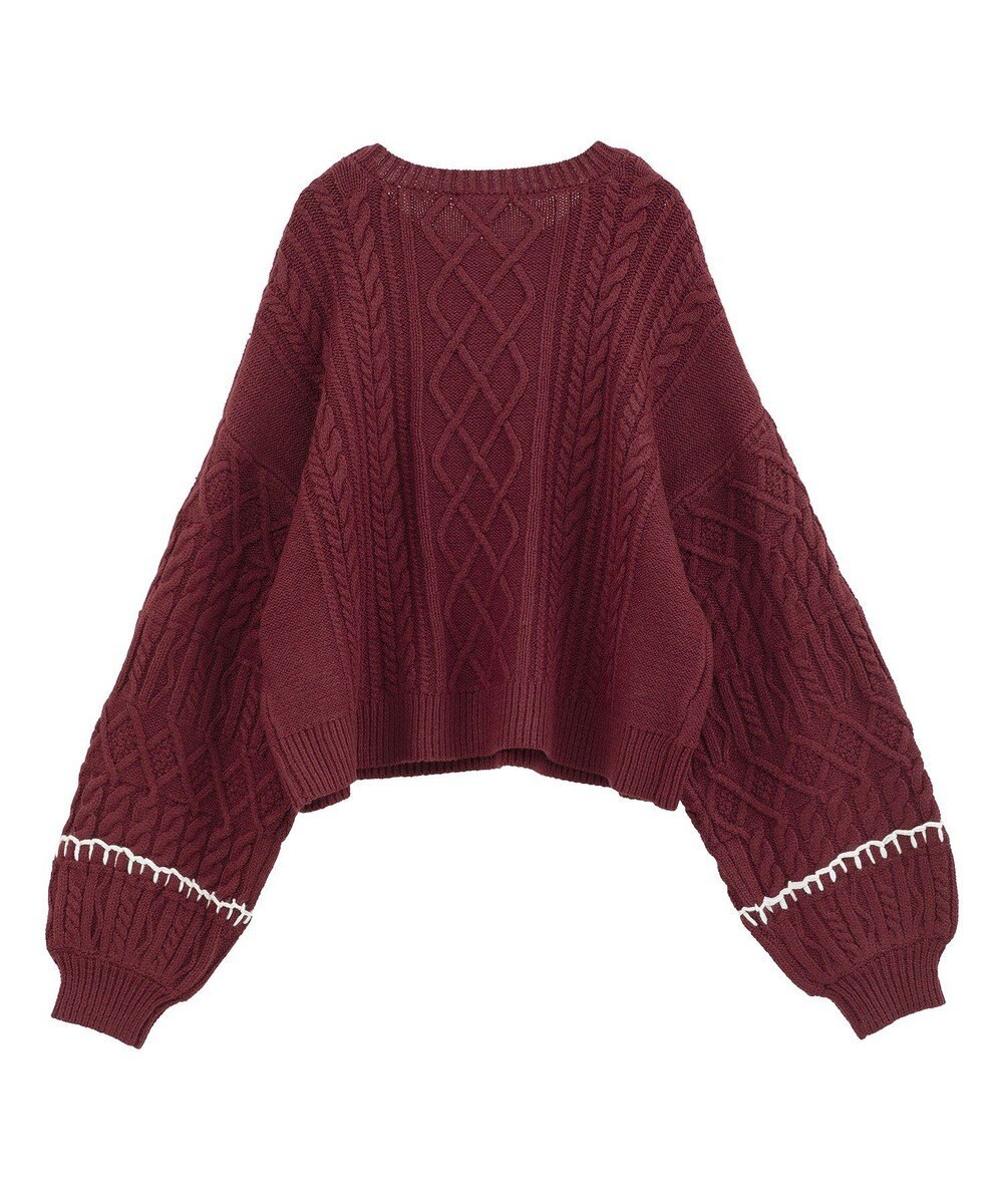 Green Parks ・ＥＬＥＮＣＡＲＥ　ＤＵＥ　ハンドステッチケーブルニッ 