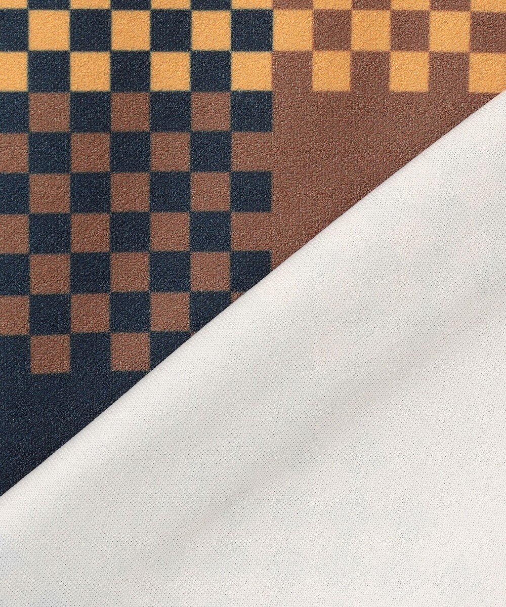 23区GOLF 【WOMEN】【吸水速乾・UVケア】 チェック柄プリント 長袖シャツ 