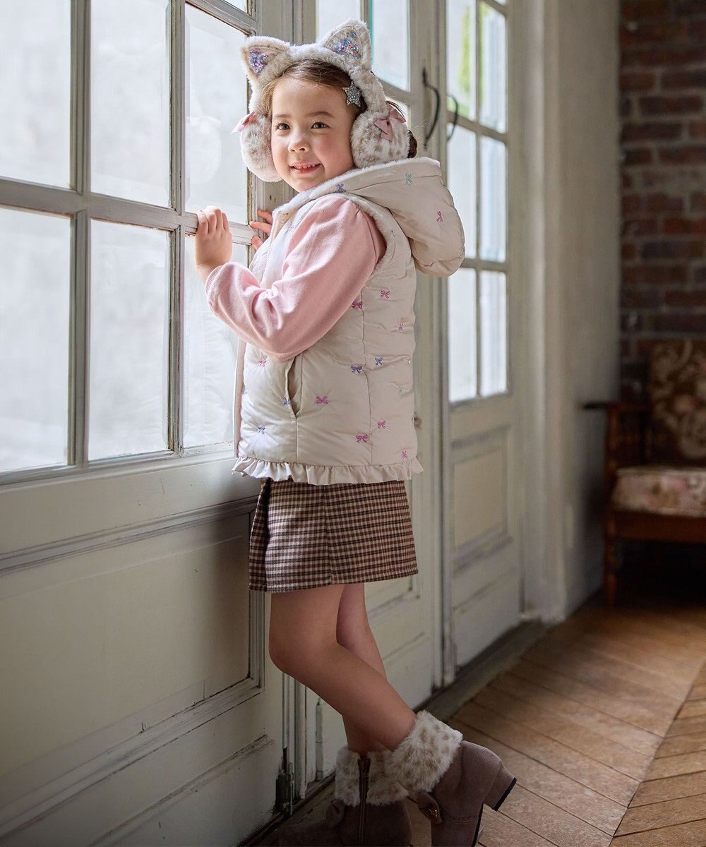 ANY KIDS ふわふわネコミミイヤーマフ 