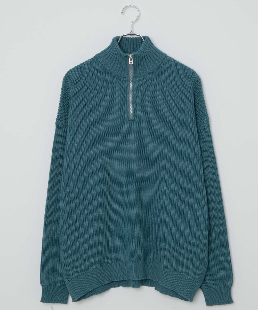 WEGO オーバーフィットハーフジッププルオーバー 