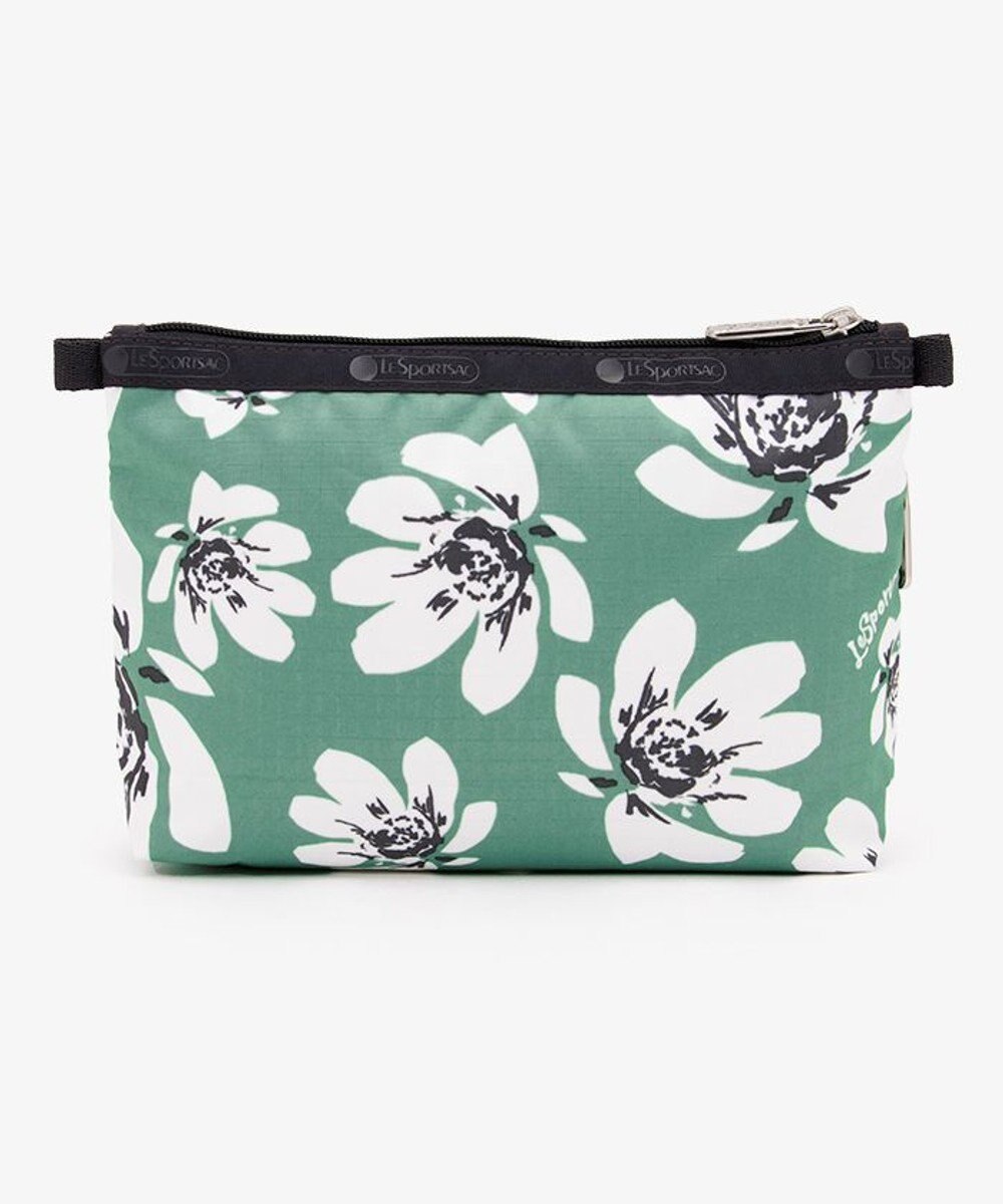 LeSportsac COSMETIC CLUTCH/トロピカルガーデングリーン 