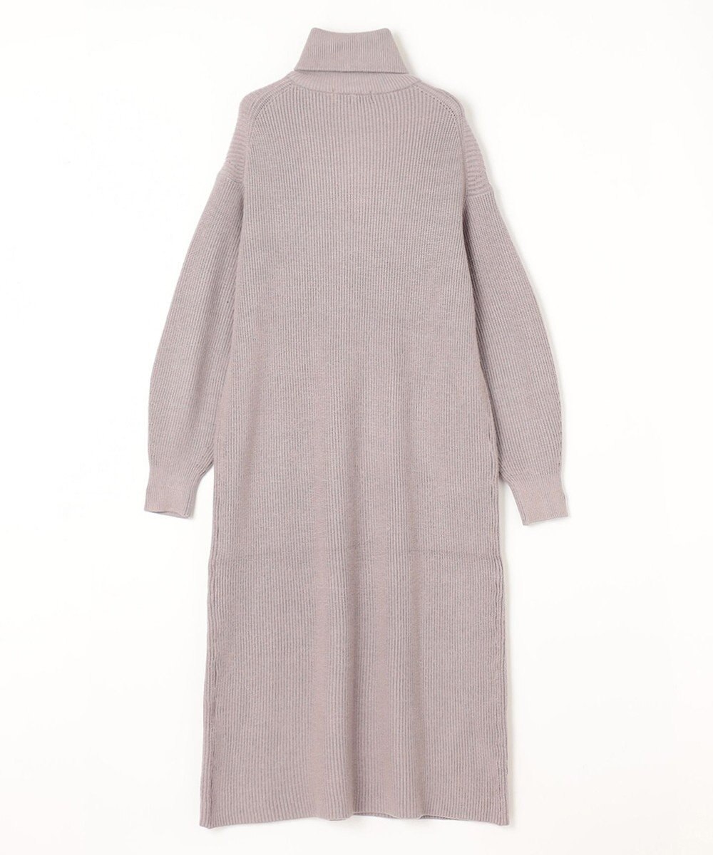 ANY L ハーフジップニットワンピース 