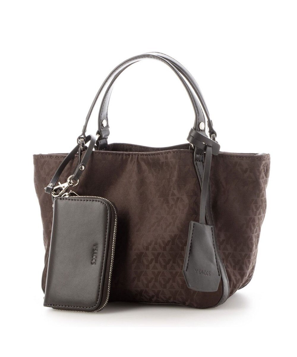 Y'SACCS モノグラム×リサイクルレザー 2WAYミニマムトート 