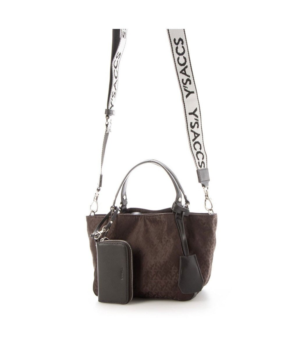 Y'SACCS モノグラム×リサイクルレザー 2WAYミニマムトート 