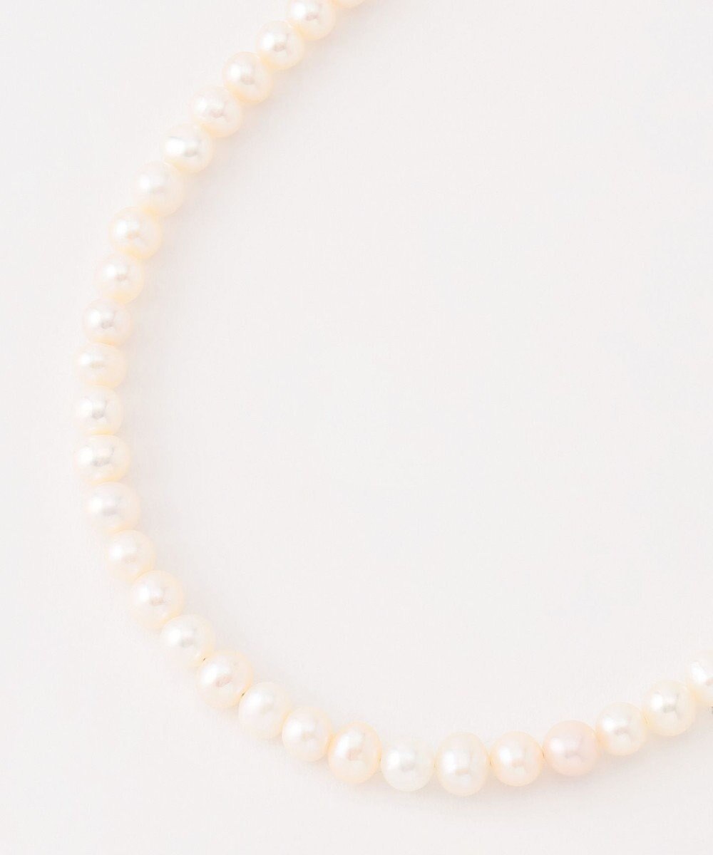 自由区 セミラウンドパールショート ネックレス 