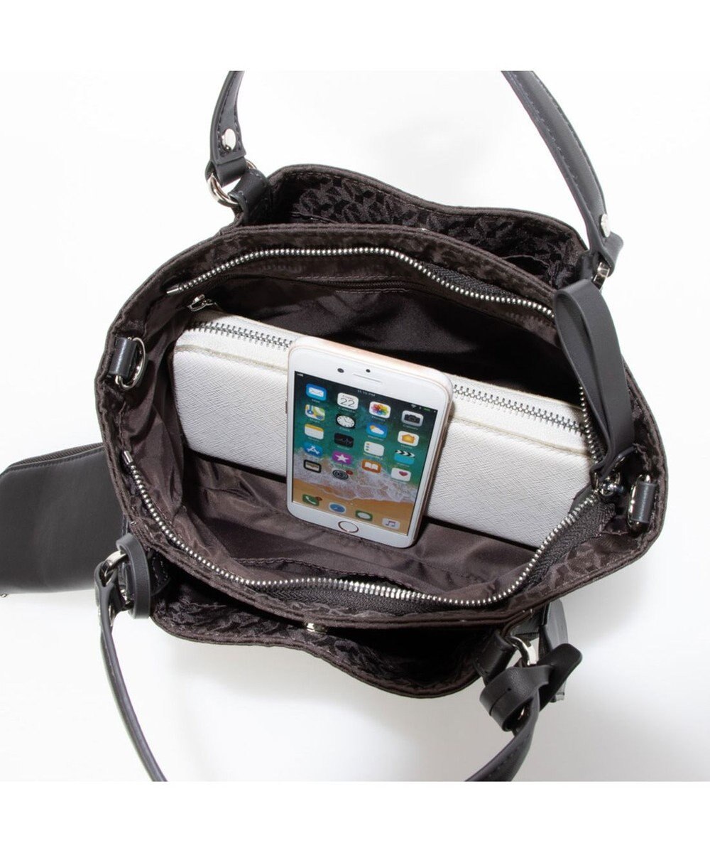 Y'SACCS モノグラム×リサイクルレザー 2WAYミニマムトート 