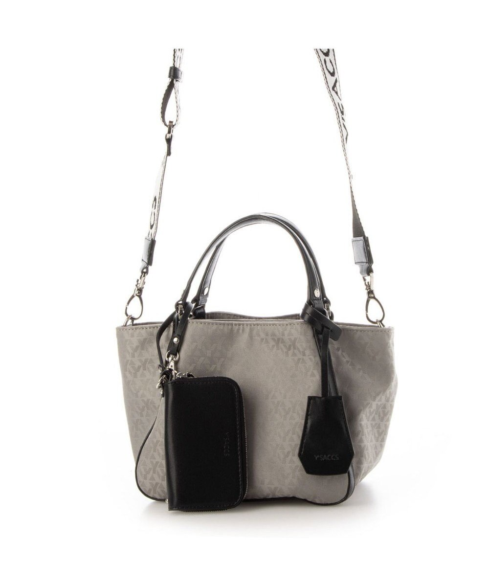 Y'SACCS モノグラム×リサイクルレザー 2WAYミニマムトート 