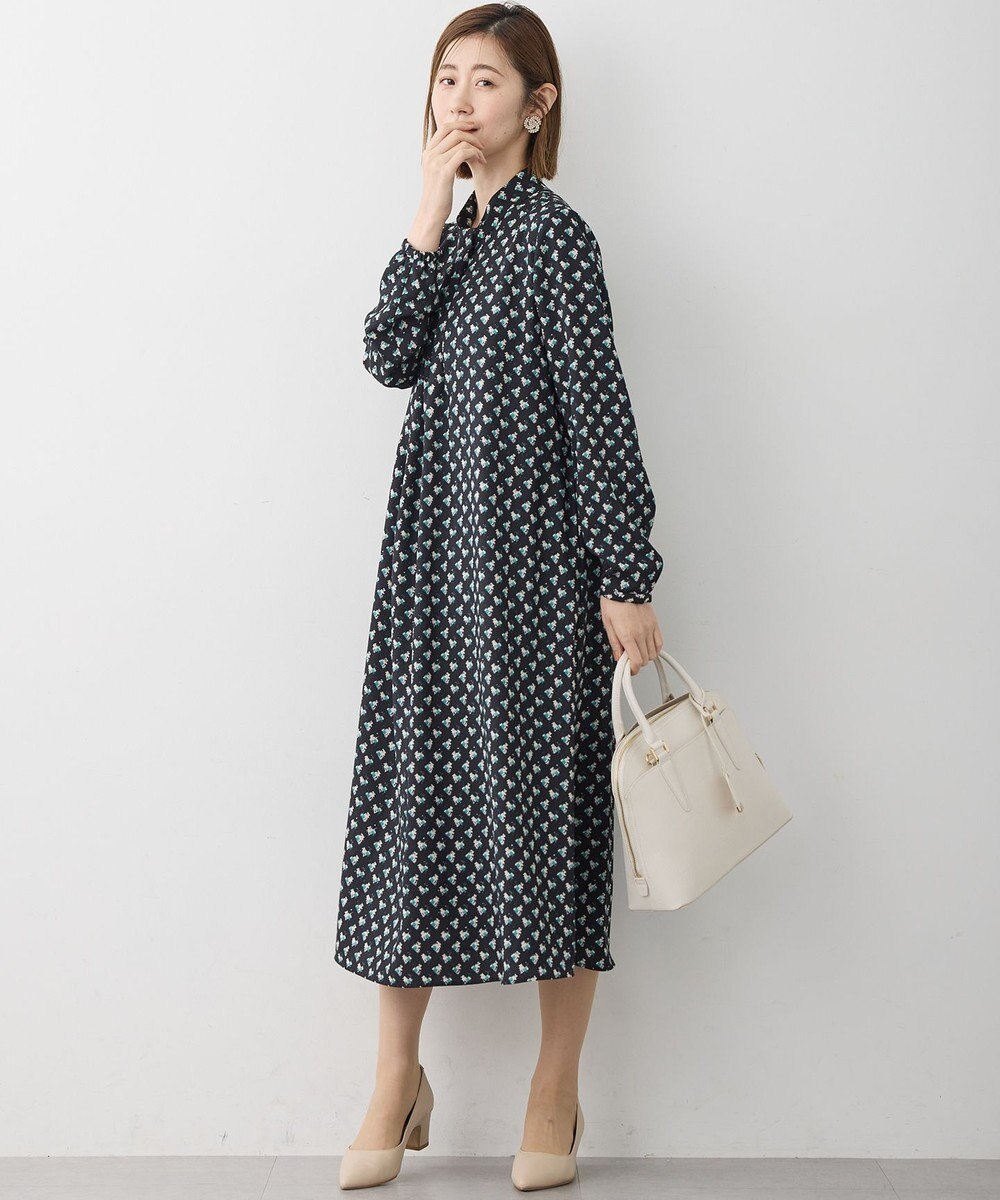 23区 モダンアートプリント ワンピース 