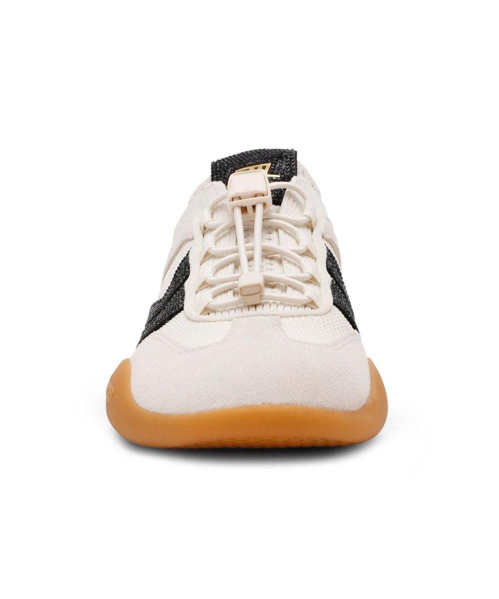 STEVE MADDEN BISCOTTI-R ラインストーンコートニットスニーカー 