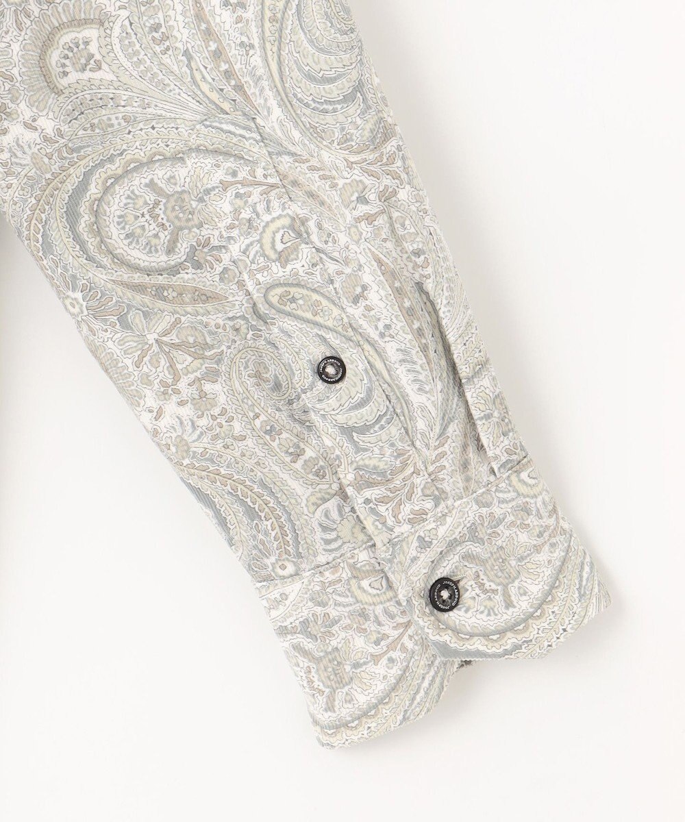 JOSEPH ABBOUD 【LIBERTY・綿100％】リバティペイズリープリントコーデュロイ シャツ 