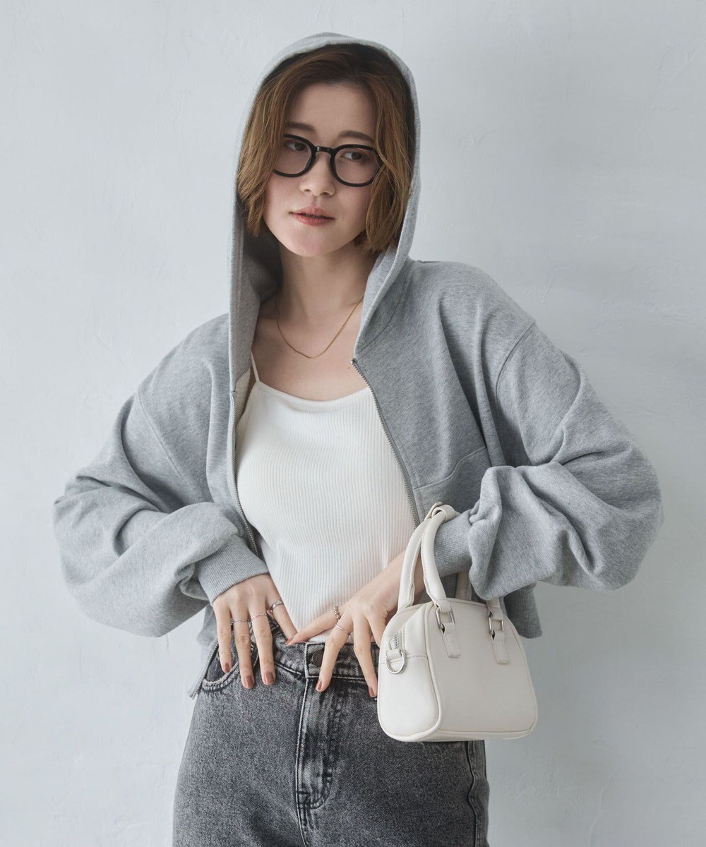 WEGO ショートZIPパーカー 