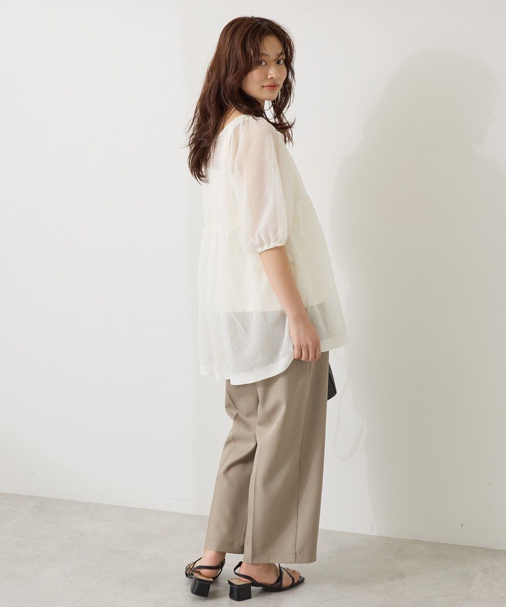 AMERICAN HOLIC シアーパフスリーブニットプルオーバー 