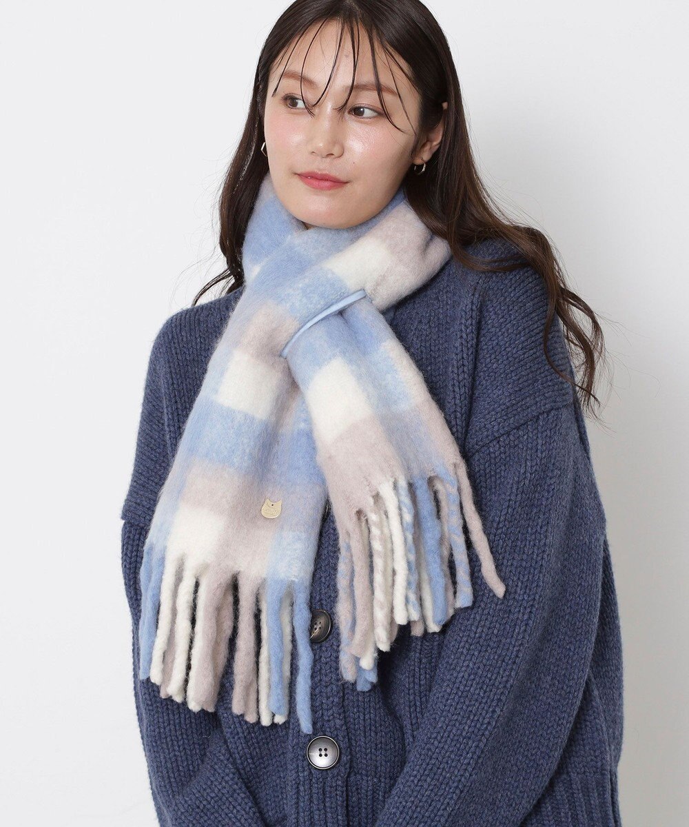 MOONBAT PAUL&JOE ACCESSOIRES(ポール&ジョー) ボリュームマフラー ブロックチェック 