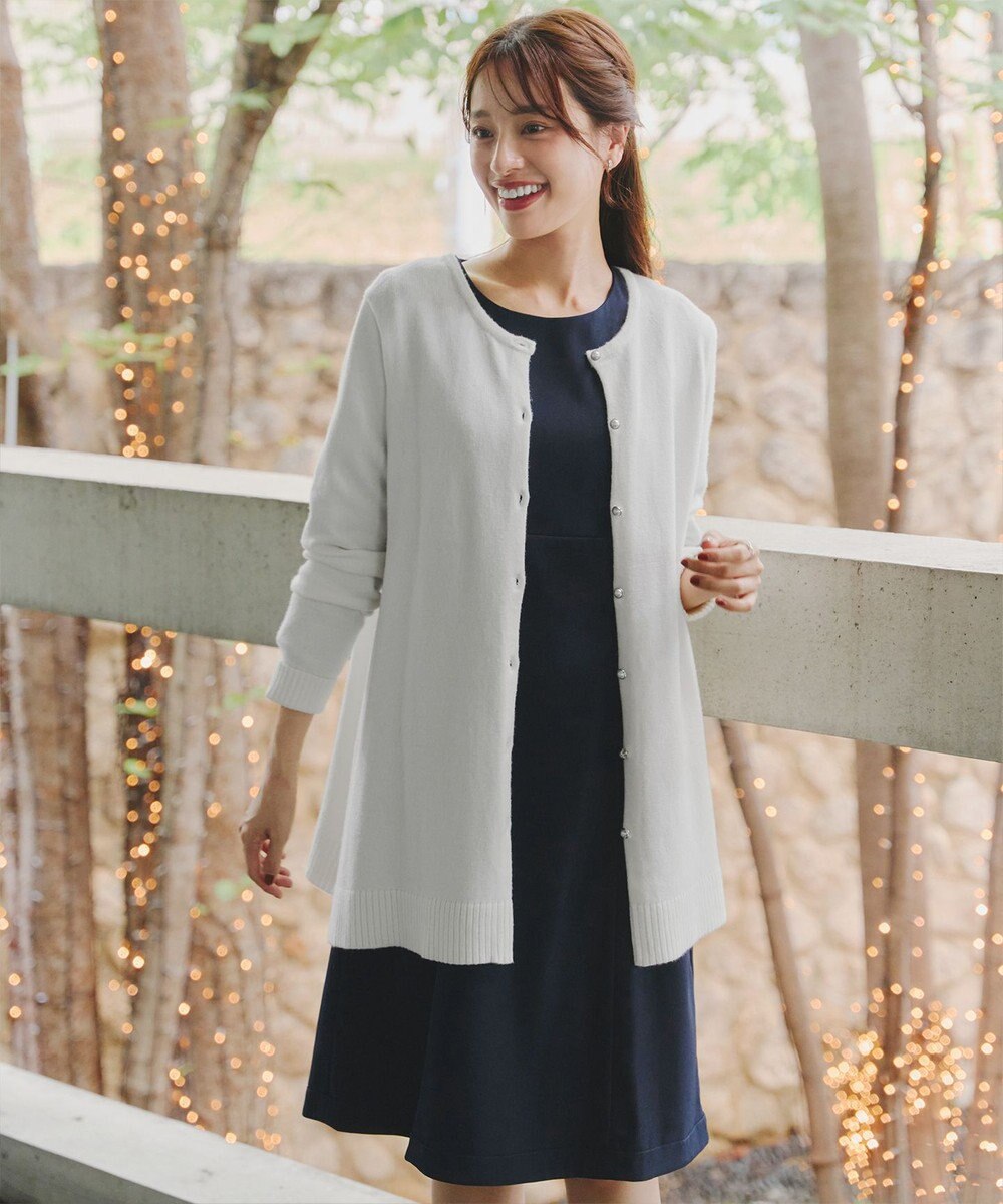 Tiaclasse 【洗える】チェックコンビエンパイアワンピース 